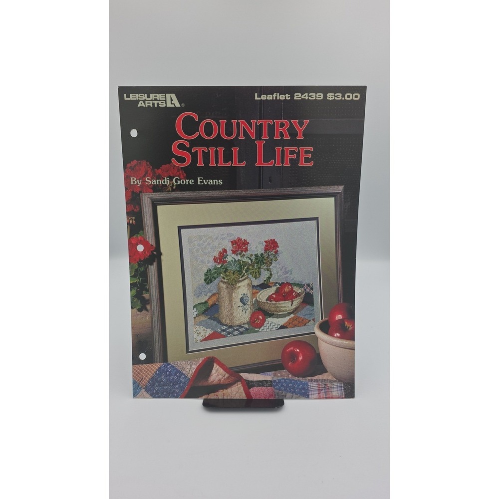 Country Still Life, 1993 Leaflet 2439 Cross Stitch Pattern